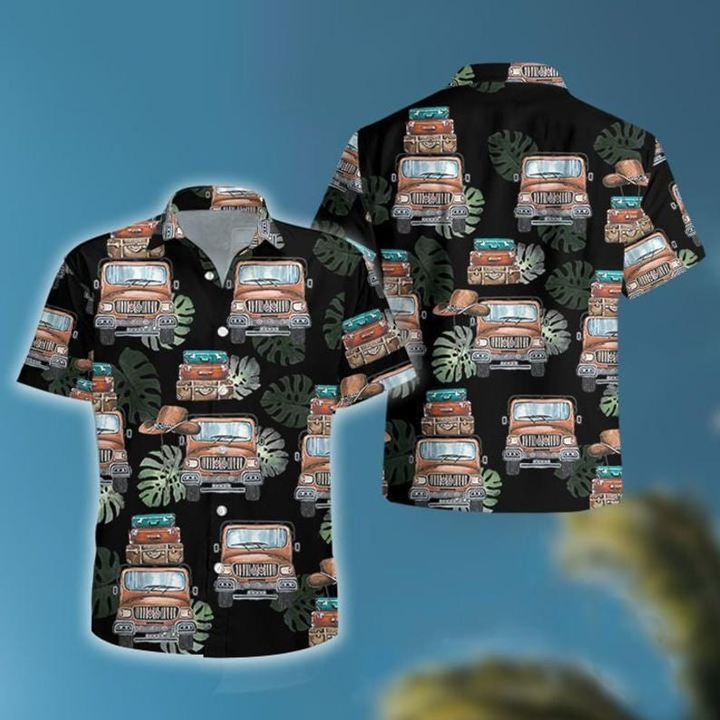 Hawaiian Aloha Shirts Jeep Tropical