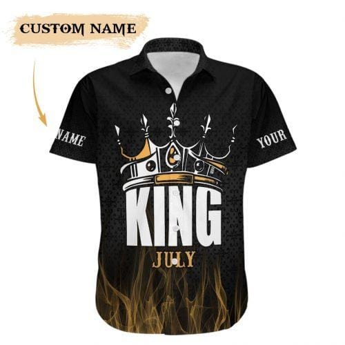 Hawaiian Aloha Shirts King Crown Custom Month And Month