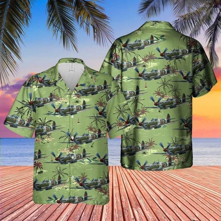 Hawaiian Aloha Shirts Supermarine Spitfire Mkix