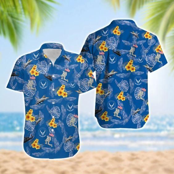 Hawaiian Aloha Shirts Us Air Force Veteran
