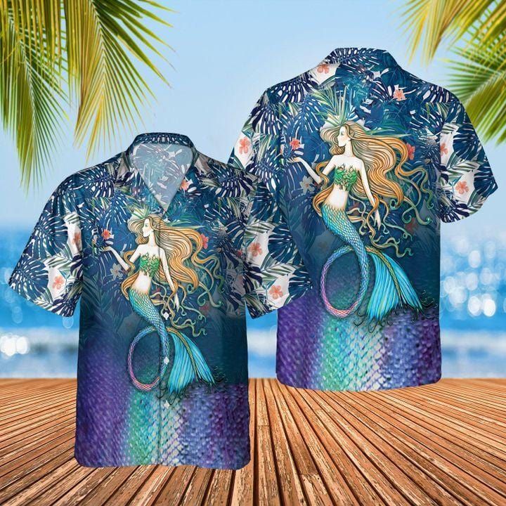 Legend Of Sea Mermaid Aloha Hawaiian Shirts Dh
