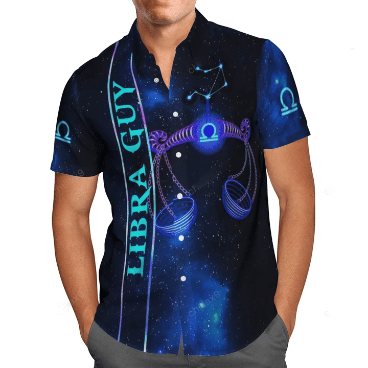 Libra Guy The Legend Zodiac Hawaiian Aloha Shirt H