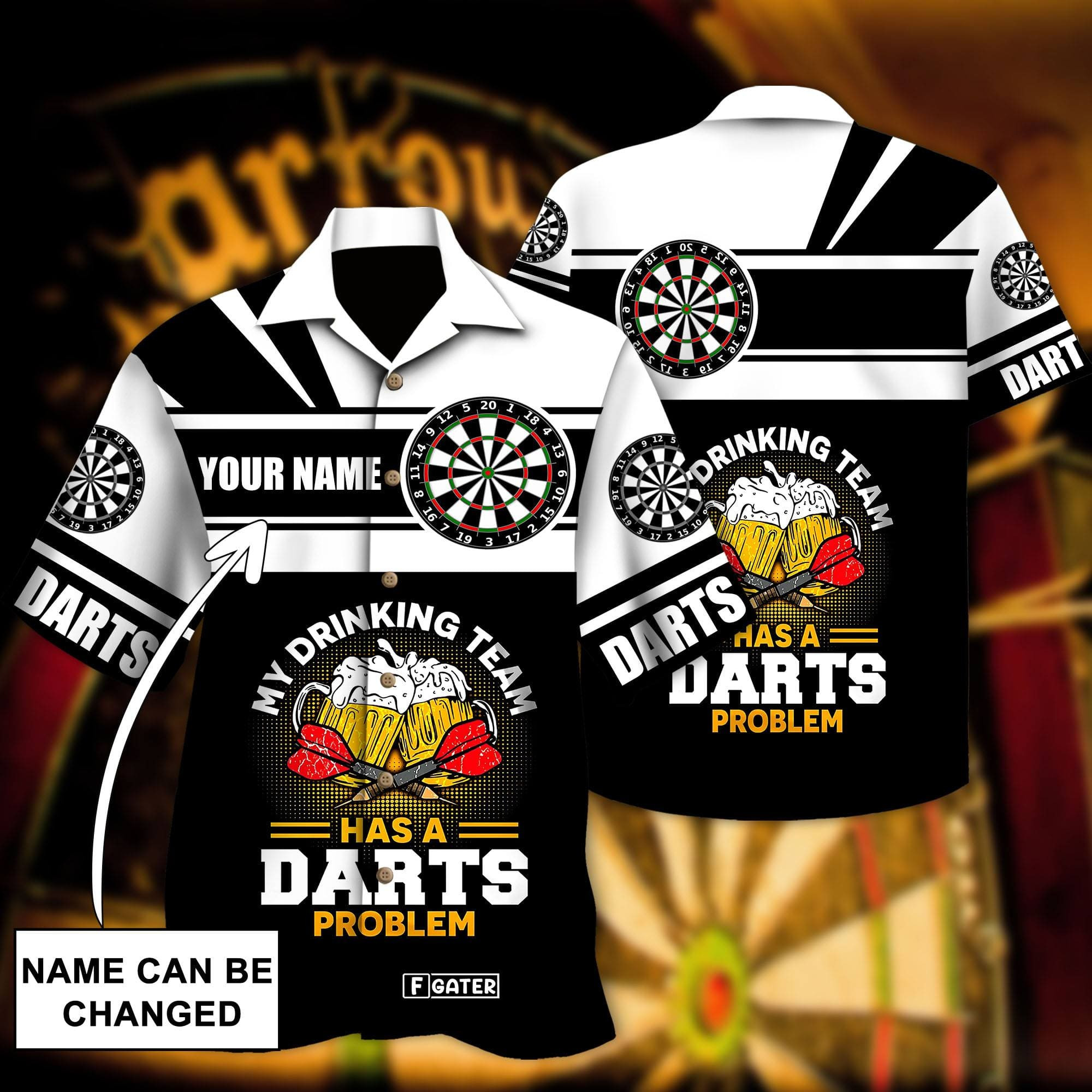 My Drinking Team Has A Darts Hawaiian Shirts Dh