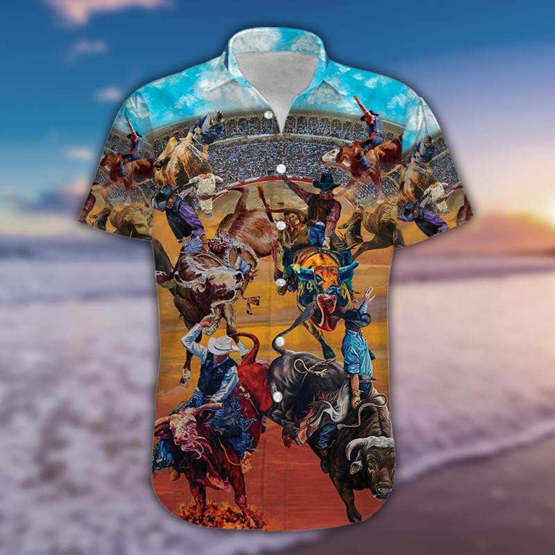 Rodeo Life Is The Best Life Bull Riding Unisex Hawaiian Aloha Shirts 050421H