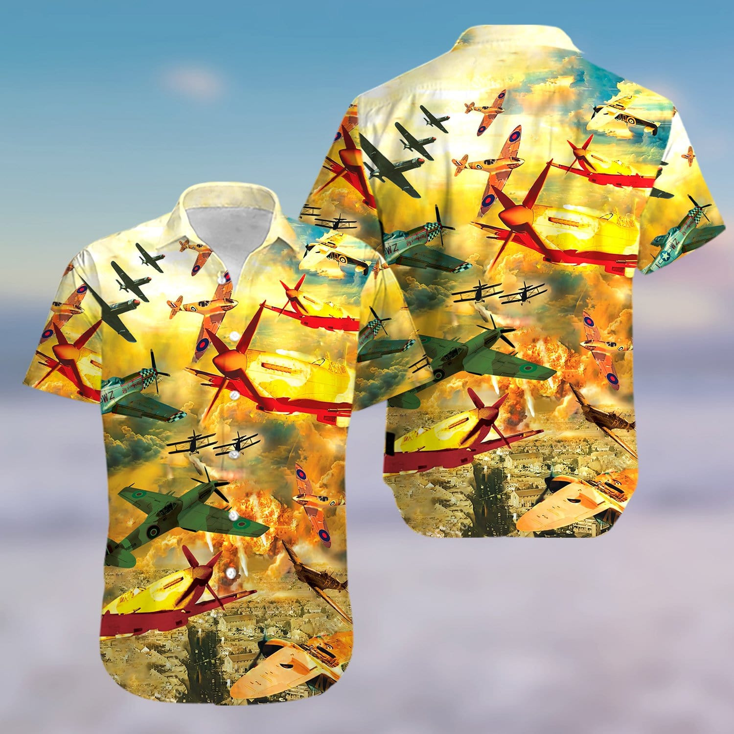 Take An Airplane And Fight Unisex Hawaiian Shirts