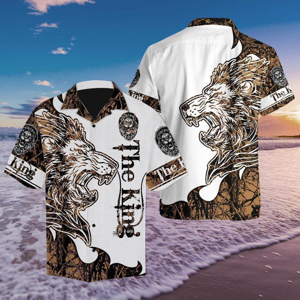 The King Lion Tattoo Hawaiian Aloha Shirts V