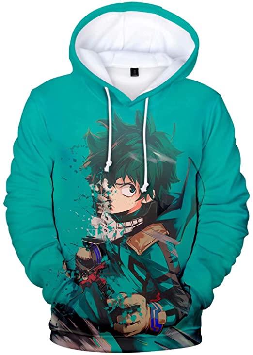 My Hero Academia 3D Printed Zipper Hoodie