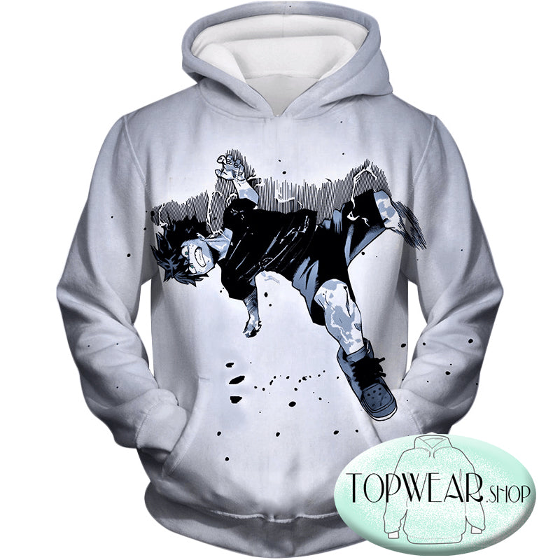 My Hero Academia Hoodies - Cool Izuki Midoriya AKA Deku White Fan Pullover Hoodie