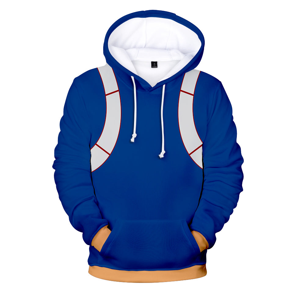 My Hero Academia Hoodies - Cosplay Shoto Todoroki Boku No Hero Academia Blue Hoodie