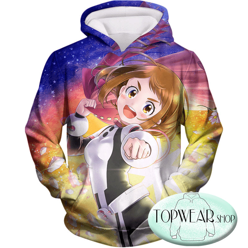 My Hero Academia Hoodies - Cute Zero Gravity Ochaco Uraraka Pullover Hoodie