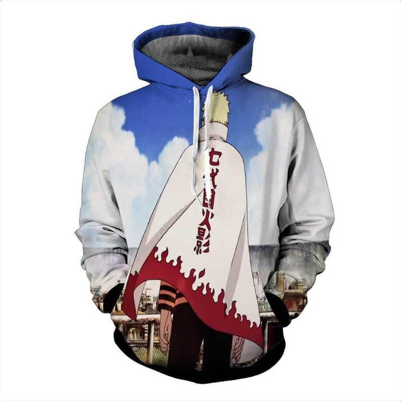 Naruto Hoodies - Hokage 3D Pull Over Hoodie