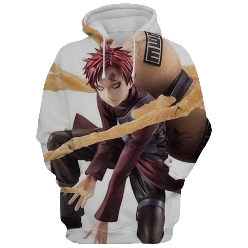 Naruto Shippuden Gaara 3D Printed Hoodie