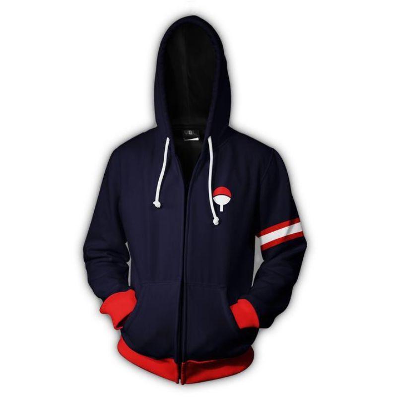 Naruto Uchiha Clan Zip Hoodie