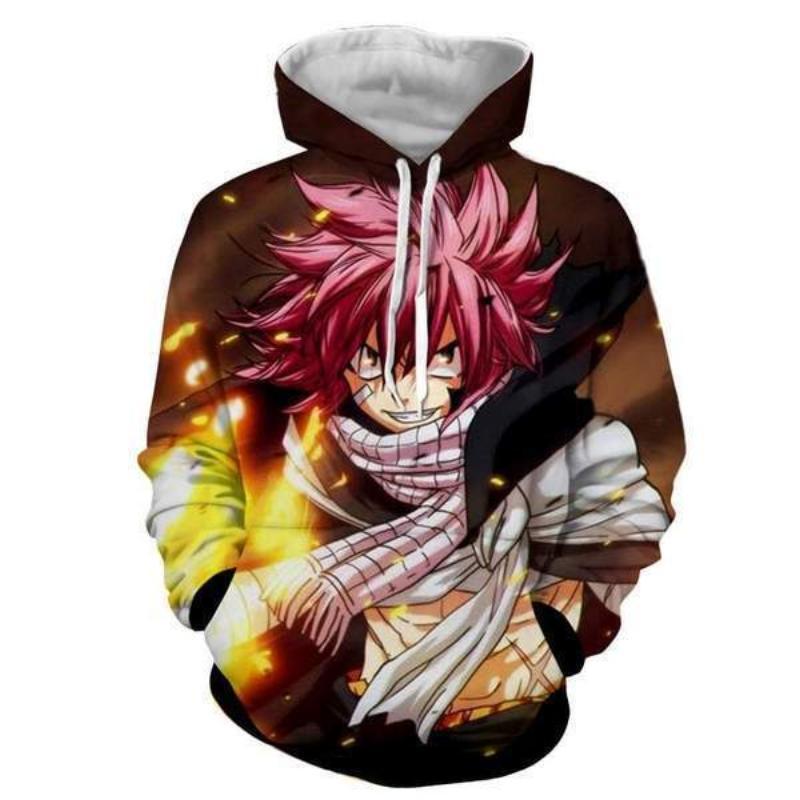 Natsu Manga Dragneel Fairy Tail 3D Printed Hoodie