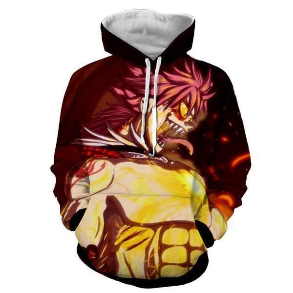 Natsu Son Of Dragon Fairy Tail 3d Printed Hoodie