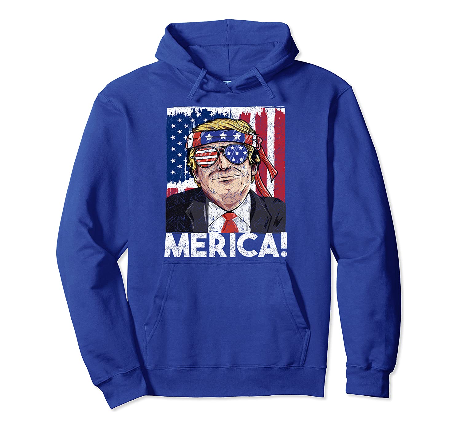 President Donald Trump American Flag Hoodie