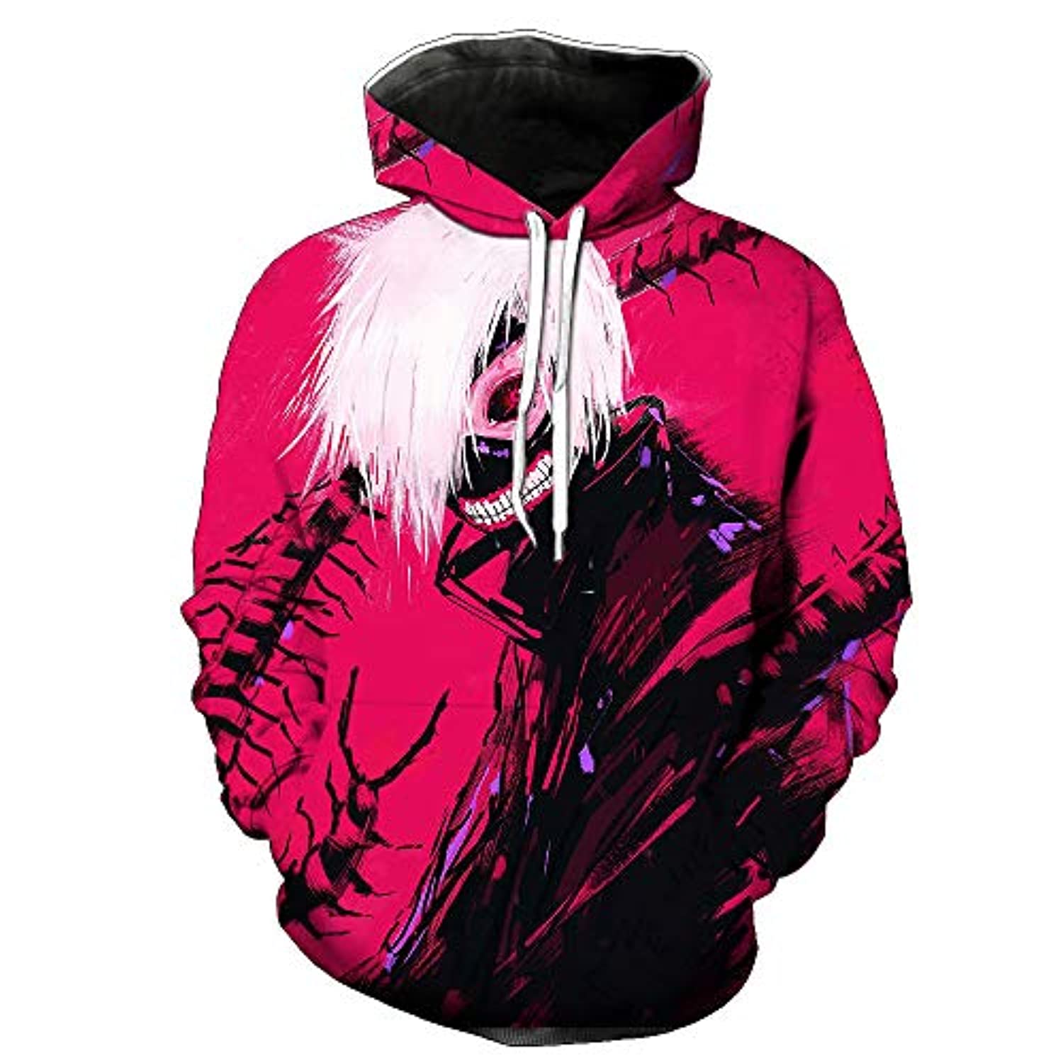 Qushy Unisex Tokyo Ghoul Hoodie Outwear Jacket