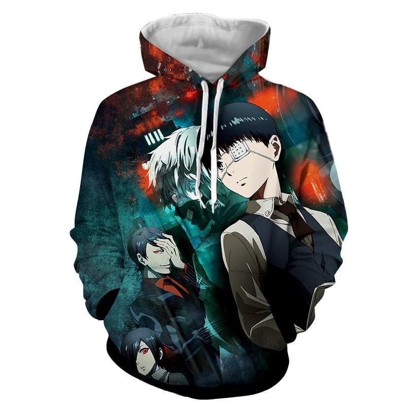 Tokyo Ghoul 3D Green Kaneki Hoodie