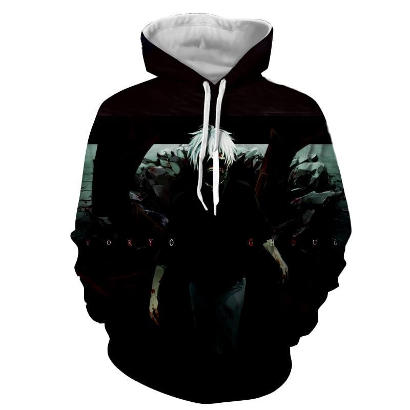 Tokyo Ghoul Anime Ken Kaneki 3D Printed Hoodie