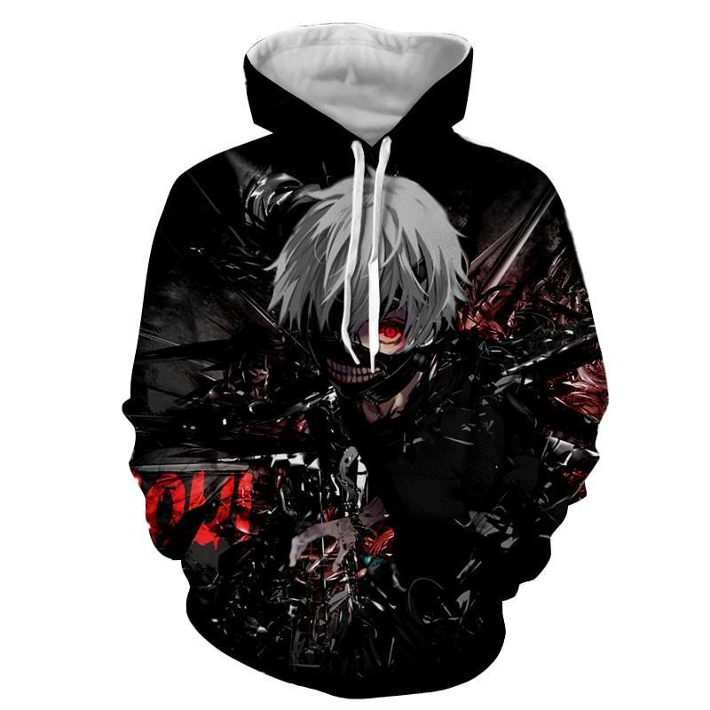 Tokyo Ghoul Exotic Kakuja Ken Kaneki Slinky  3D Printed Hoodie