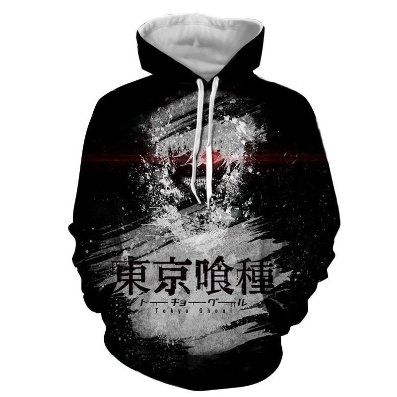 Tokyo Ghoul Gray Kaneki 3D Printed Hoodie