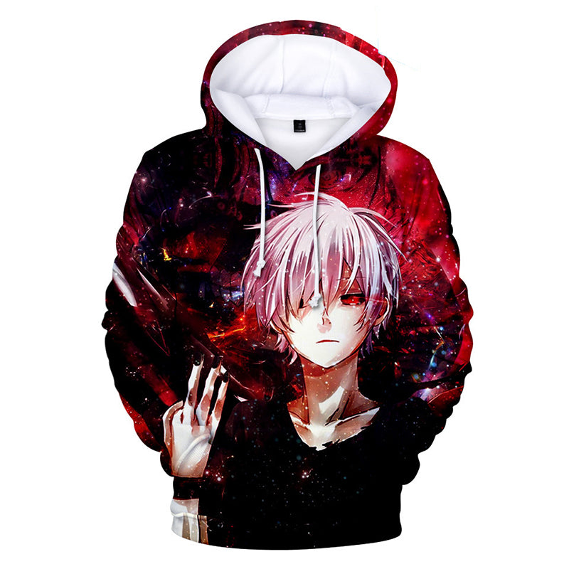 Tokyo Ghoul Hoodies - Tokyo Ghoul Anime Series Kaneki Ken Red Hoodie