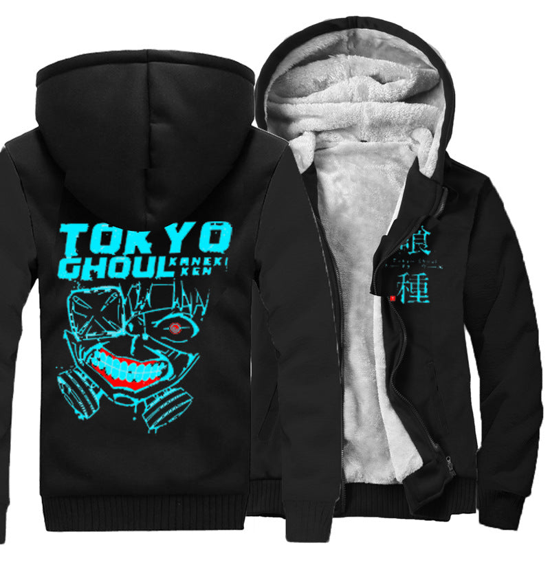 Tokyo Ghoul Jackets - Solid Color Tokyo Ghoul Anime Series Luminous Super Cool Fleece Jacket