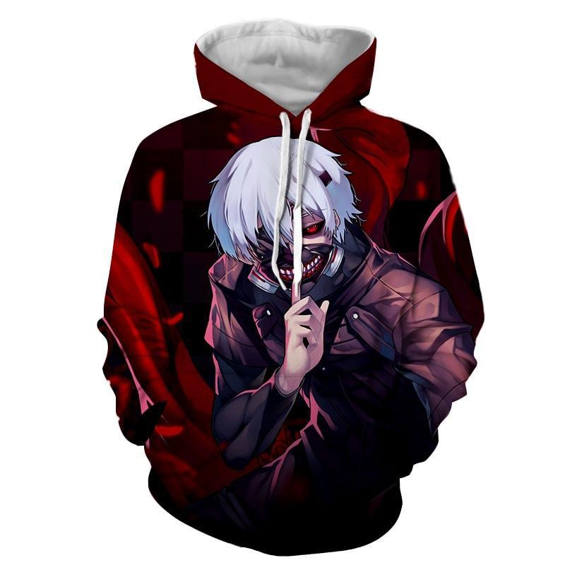 Tokyo Ghoul Kaneki 3D Printed Hoodie