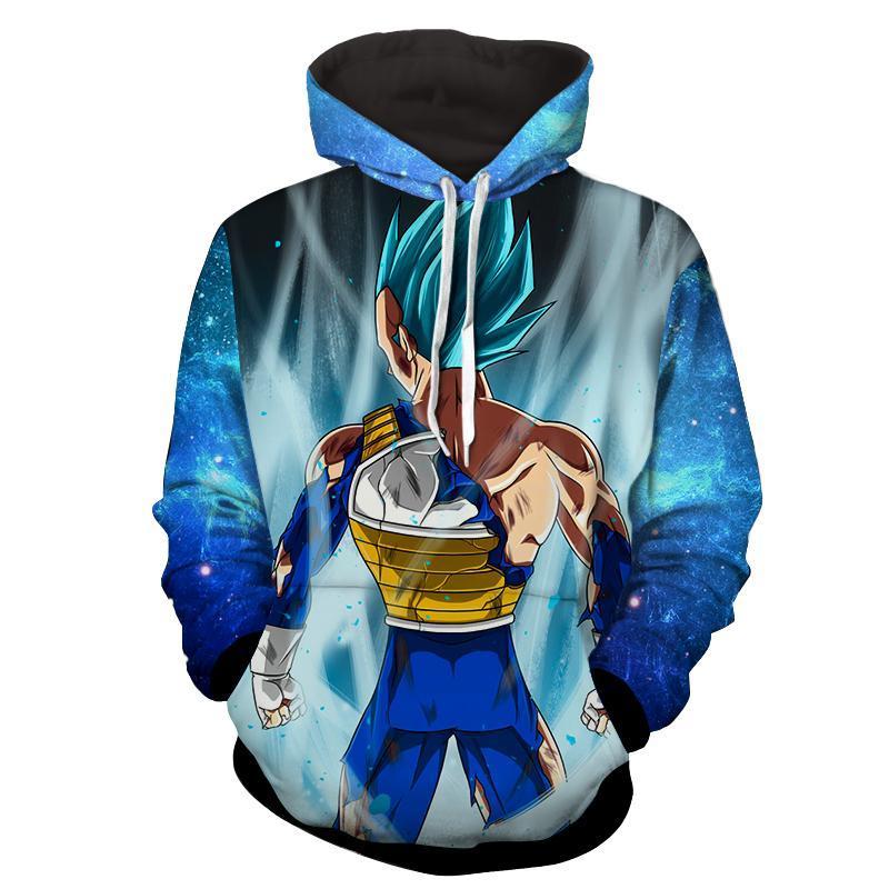 Vegeta SSJ Blue Dragon Ball 3D Hoodie