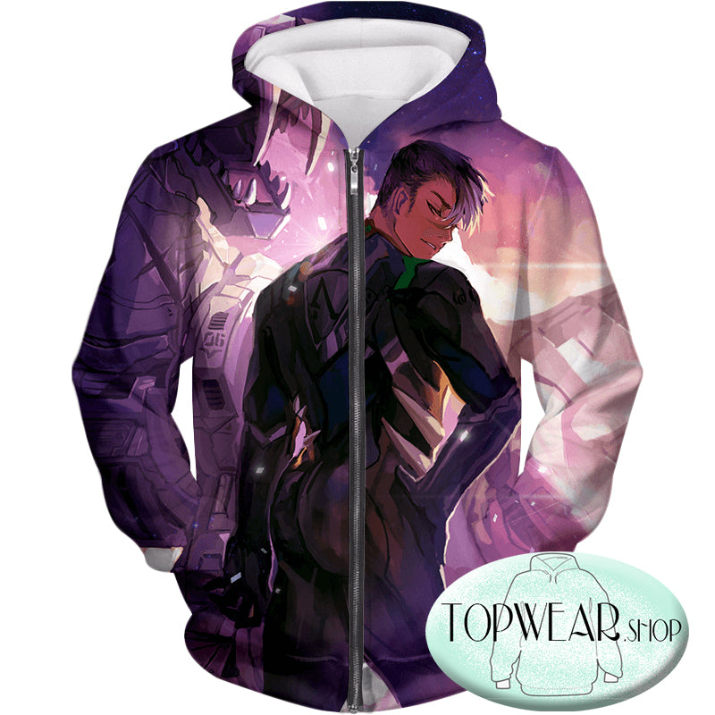 Voltron Legendary Defender Hoodies - Shiro the Ultimate Black Lion Paladin Zip Up Hoodie