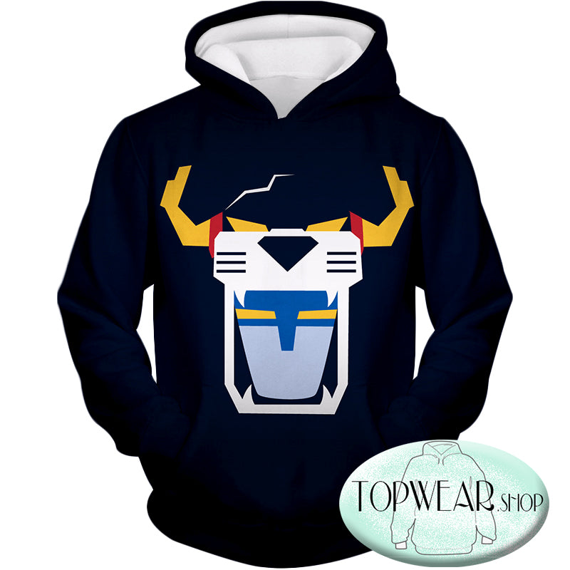 Voltron Legendary Defender Hoodies - Voltron Force Front Face Mask Hoodie