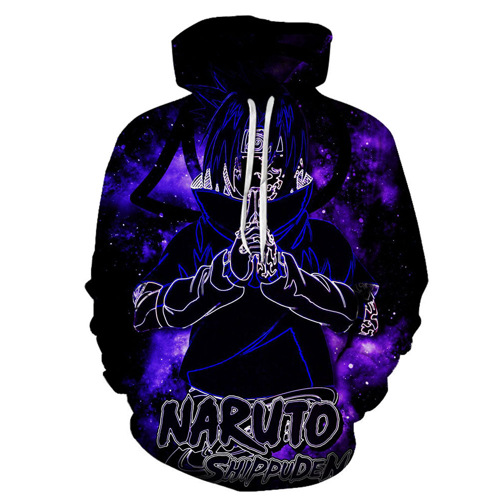 3D Printed Hoodie-Anime Naruto Hooded Casual Pullover