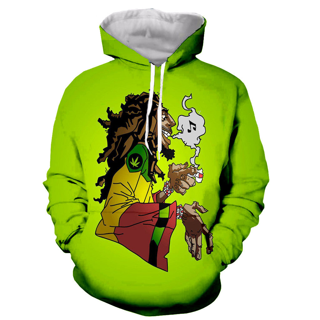 3D Printed Long Sleeves BoB Marley Weeds Blunts Hoodies