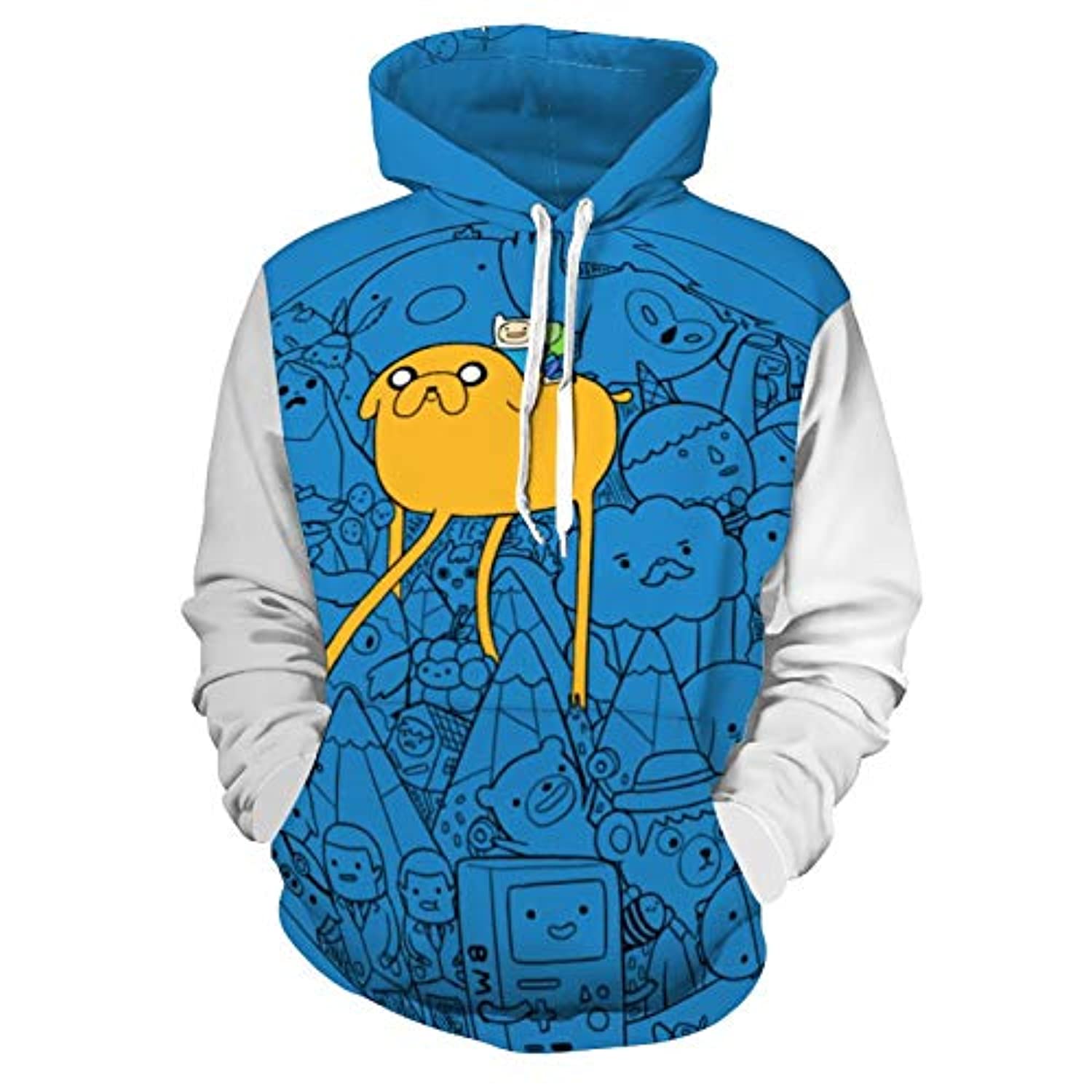 Adventure Time Hoodies - Jake Unisex 3D Pullover Hooded Sweatshirt