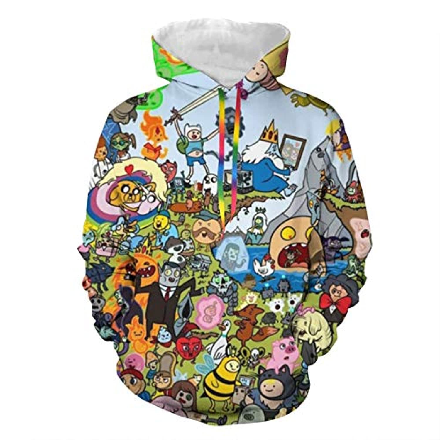 Adventure Time Hoodies - Unisex 3D Pullover Hooded Sweatshirt