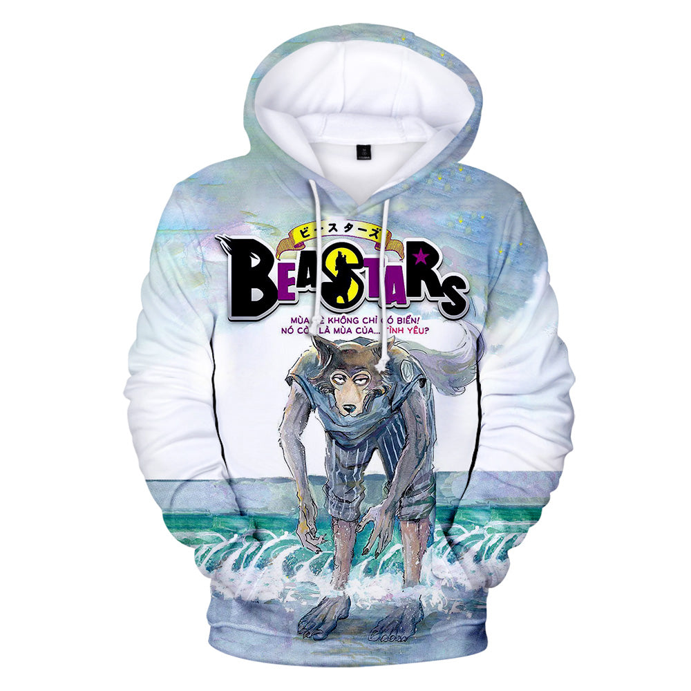 Anime 3D Printed BEASTARS Hoodies - The Wolf elements Sweatshirt