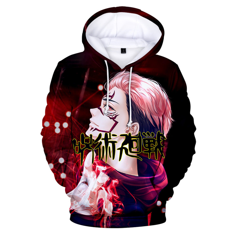 Anime 3D Printed Pullover Hoodies - Jujutsu Kaisen Sweatshirt