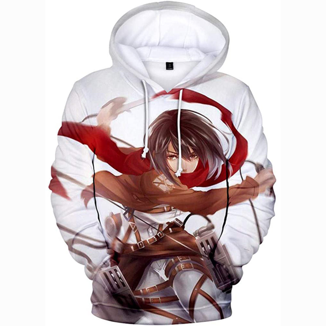 Anime Attack On Titan 3D Printed Unisex Hoodie Pullover Eren Mikasa Ackerman Cosplay Sweatshirt