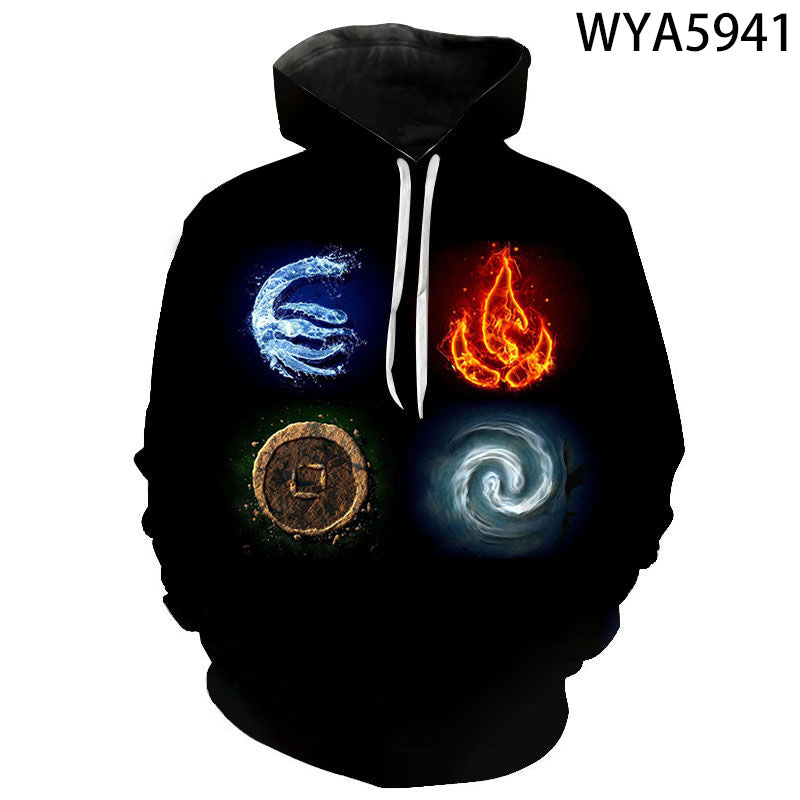 Anime Avatar The Last Airbender 3D Printed Hoodies Sweatshirt Pullovers