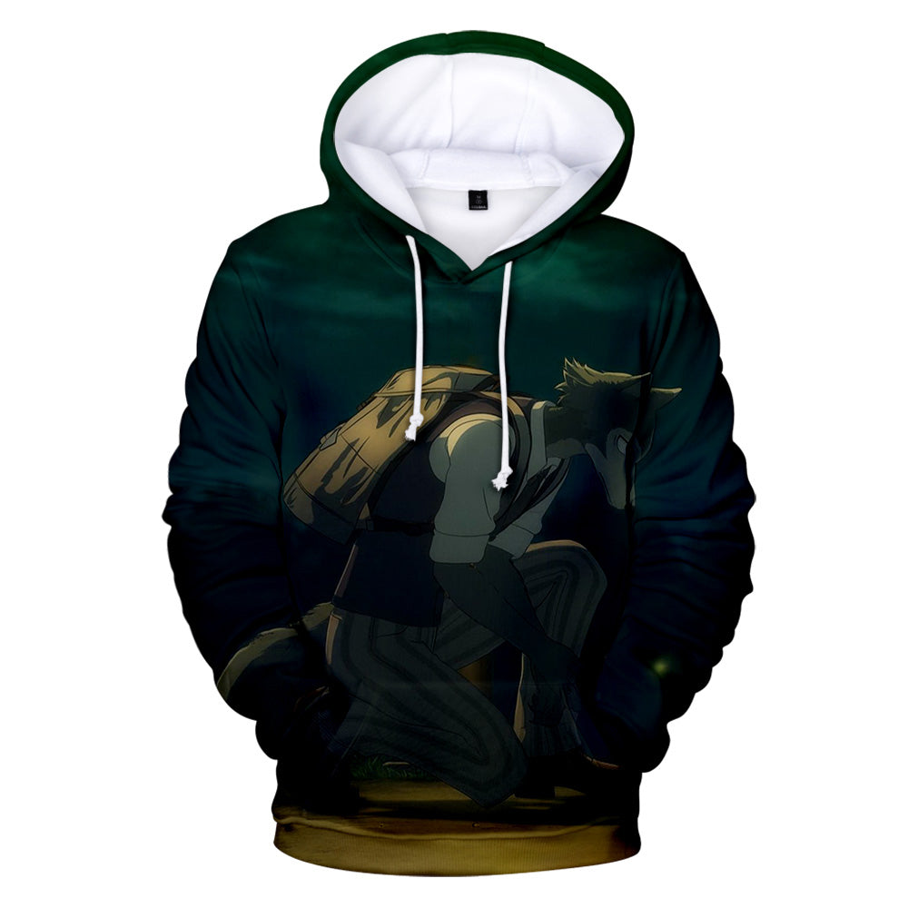 Anime BEASTARS Hoodies - 3D Printed The Wolf elements Sweatshirt