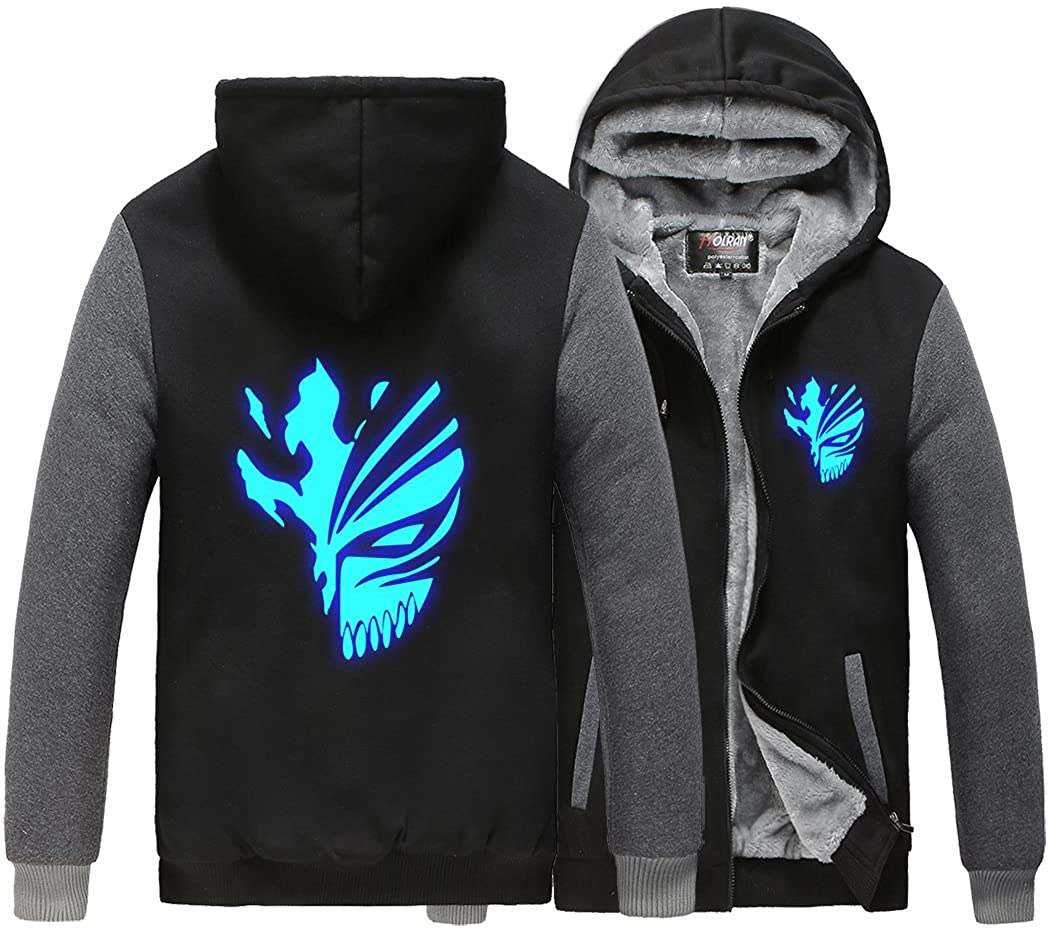 Anime Bleach Fleece Hooded Jacket - 3D Print Zip Up Hoodie