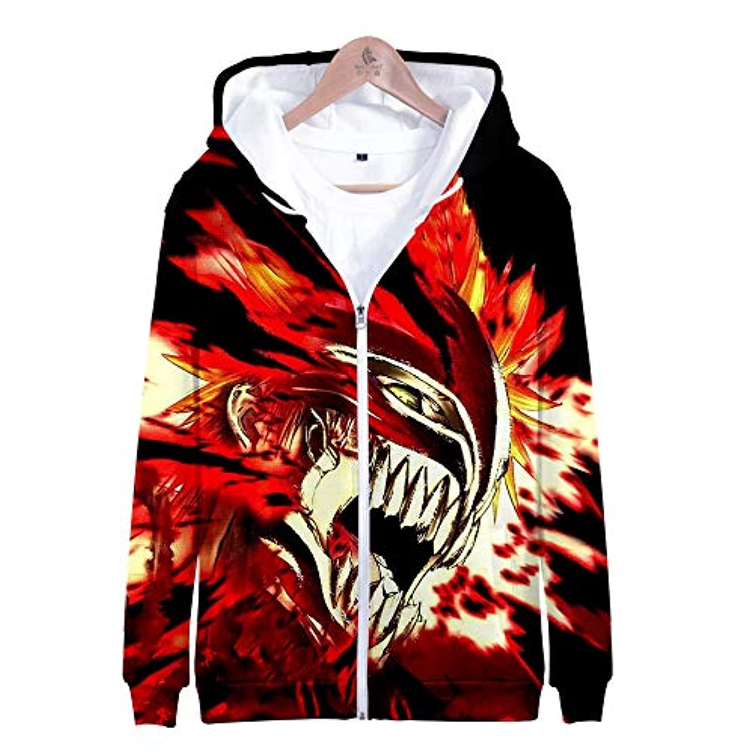 Anime Bleach Hooded Jacket - 3D Print Zip Up Hoodie with Pockets