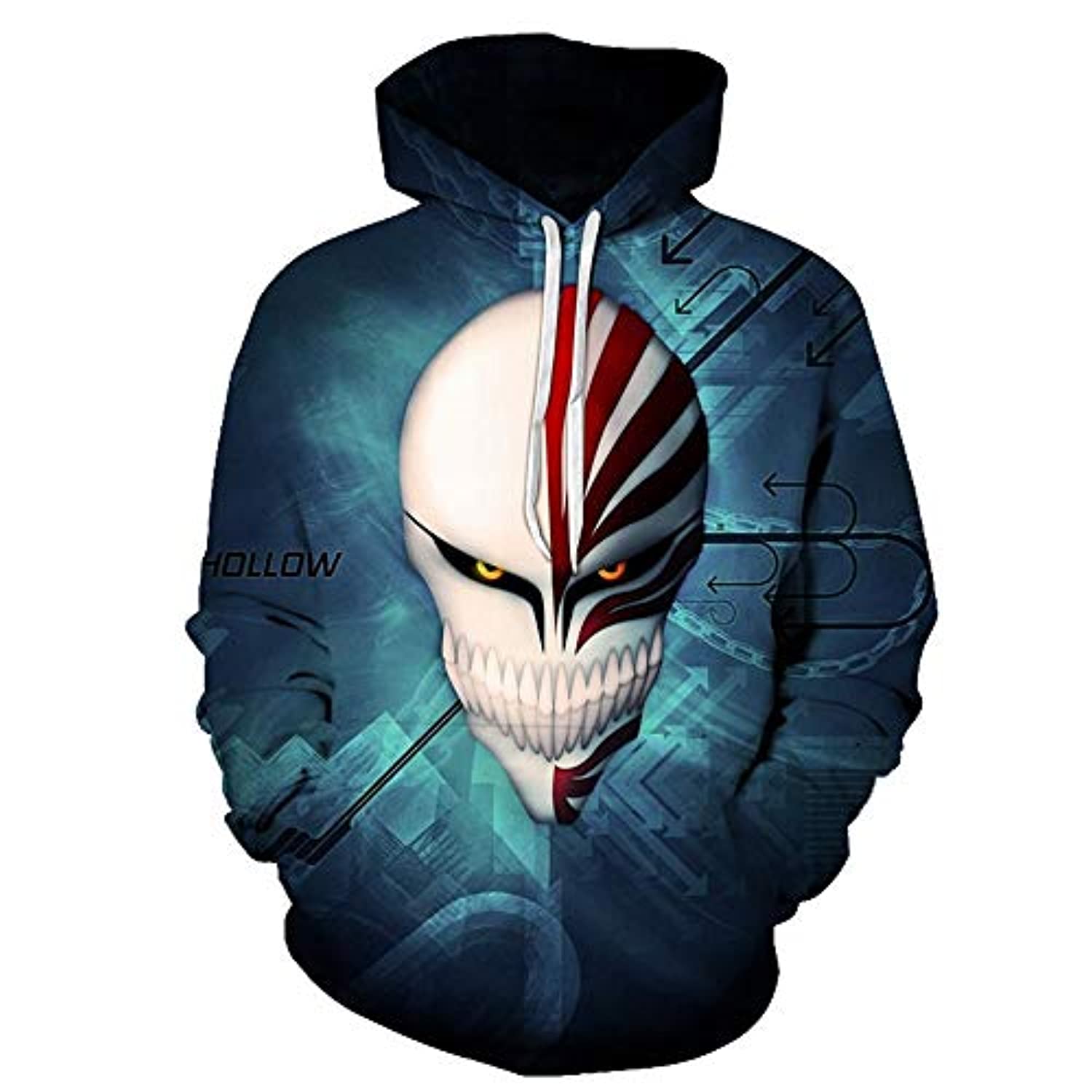 Anime Bleach Hoodie - Kurosaki Ichigo 3D Print Pullover Hoodie with Big Pockets