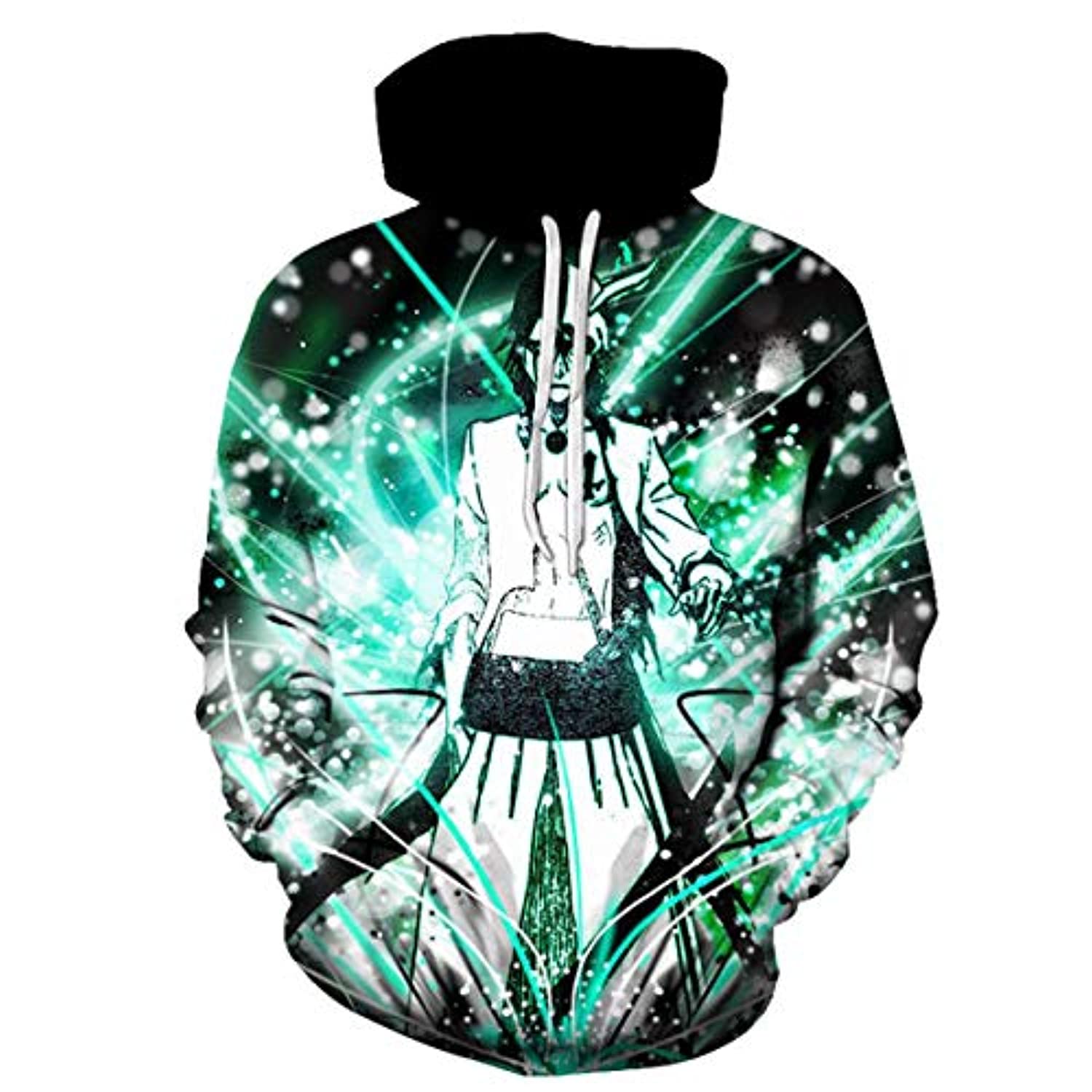 Anime Bleach Hoodie - Unisex 3D Print Pullover Hoodie with Big Pockets