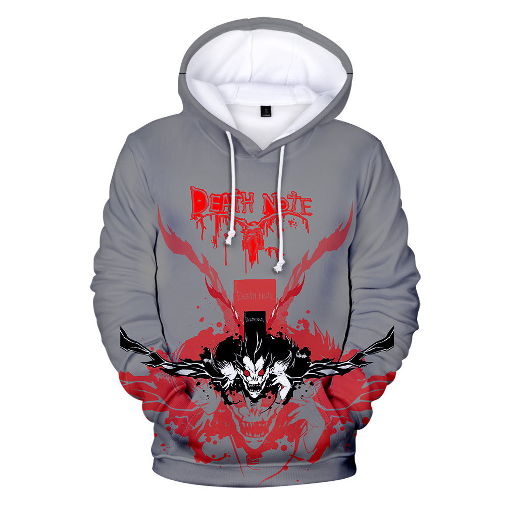 Anime Death Note 3D Printed Hoodies Streetwear Sweatshirt Pullovers