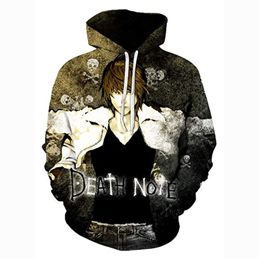 Anime Death Note Hoodie - Yagami Light Black 3D Print Pullover Hoodie