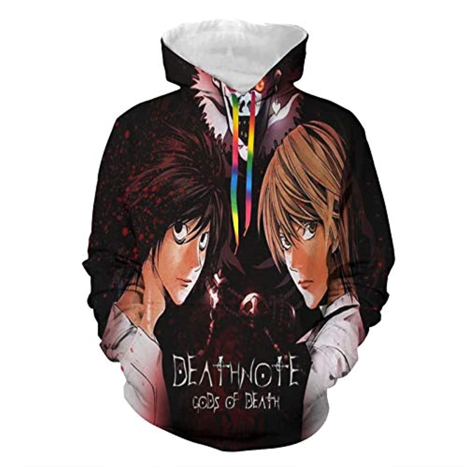 Anime Death Note Hoodie - Yagami Light L·Lawliet 3D Print Pullover Hoodie