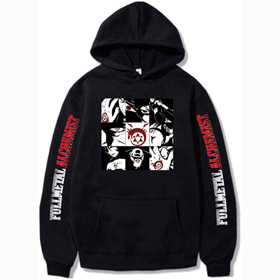 Anime Fullmetal Alchemist Hoodie Edward Elric Fashion Sweatshirt Harajuku All-Match Pullover