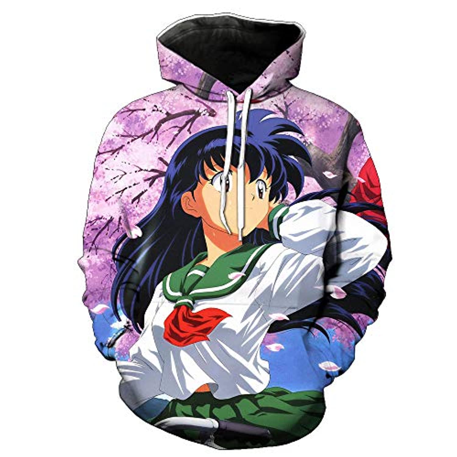 Anime Inuyasha Hoodies - Kagome Higurashi Unisex 3D Printed Pullover Hooded Sweatshirt