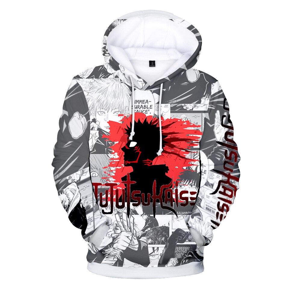 Anime Jujutsu Kaisen Hoodies - Fashion Pullover Streetwear